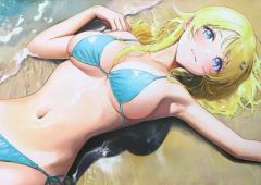 [중고] 동인 포스터 태피스트리 캘린더계 [아이돌 마스터] 하치노미야 순회 수영복 태피스트리(비) C100/우천 취소