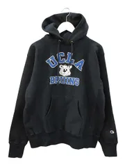 チャンピオン CHAMPION UCLA REVERSE WEAVE HOODIE リバースウィーブ フーディー プリント スウェットパーカー USA製 単色タグ 復刻 XL ネイビー 長袖 プルオーバー トップス