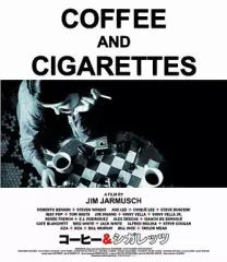 貴重！額付 特大ポスター！コーヒー＆シガレッツ ジムジャームッシュ トムウェイツ 激レア！日本版！額付 ポスター！コーヒー＆シガレッツ ジム