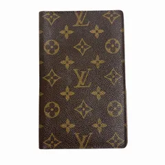 ルイヴィトン LOUIS VUITTON パスポートケース パスケース カードケース 財布 二つ折り モノグラム レザー 茶 ブラウン ■WY