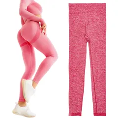 [ボコボン] ジムウェア ヨガパンツ レギンス レディース ヨガウェア 8カラーx10分丈x吸水性＆速乾性◎ スポーツウェア ハイウエスト 美尻 美脚 筋トレ ヨガ (M, ピンクレッド) [ピンクレッド] [M]