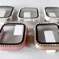 ANYRITA Apple watch シリーズ11/10 46mm シリーズ11/10 42mm カバー キラキラ ケース 対応 可愛い ストーン PC ハード 画面保護 液晶保護 液晶カバー