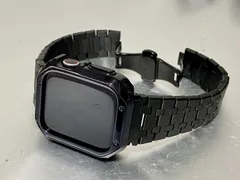 ミラーステンレス＆ブラック　TPU   アップルウォッチ ラバーベルト Apple Watch ケース　カバー 38 40 41 42 44 45 46 49mm Apple Watch バンド  全SE Ultra