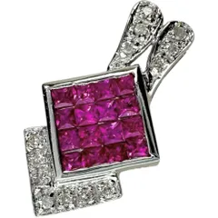 2025年最新】K18WG ホワイトゴールドルビー ペンダントの人気アイテム  