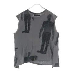 UNDERCOVER 03SS SCAB期 ノースリーブシャツ メンズ UNDERCOVER アンダーカバー 03SS SCAB期 ノースリーブTシャツ グレー