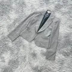 【EMMA JAMES】テーラードジャケット  ラメ入り  (9)  フォーマル  セレモニー  レディース  グレー系  灰色【送料無料】