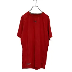 UNDER ARMOUR 半袖 ロゴTシャツ XL レッド アンダーアーマー ビッグサイズ クルーネック スポーツウェア 古着卸 アメリカ仕入 a605-6002