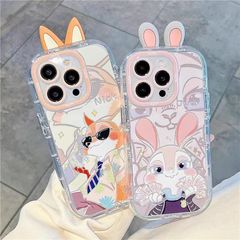 ニック＆ジュディ 対応機種：iPhone 16/15/14 /iPhone 13 Pro Max / ファーウェイ・ホノー・シャオミ スマホケース フルカバー防摔