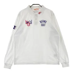 サイズ：L BEAMS GOLF ビームスゴルフ 82-12-0031-684 長袖ポロシャツ  ホワイト系 [240101384240]# ゴルフウェア メンズ ストスト