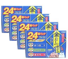 【４個セット】金のだしカップ　かつおバラエティー　１パック（２４個入り）×4　いなば　（賞味期限２０２５年７月）