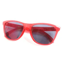 美品▼Supreme x Oakley シュプリーム×オークリー Frogskins ロゴ入り サングラス/アイウェア クリアレッド USA製 メンズ 保存袋付きのサムネイル