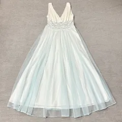 ビンテージ イギリス製 英国製 レース シフォン ノースリーブ ワンピース ドレス  輸入古着 レディース ヴィンテージ vintage レトロ シースルー ブルー【S129-404】