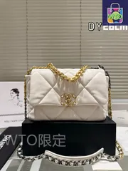 【今日WTO】CHANEL 19 フラップバッグ 26cm ゴートスキン ブラック-WTO輸入2-XX39
