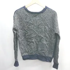 ◇ ⊇ Spick and Span POUR FEMME 長袖 ニット セーター サイズ表記なし ネイビー グレー レディース E  【1409100035506】