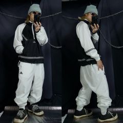 90s アディダス デサント トラックジャケット セットアップ ハーフジップ L 90s アディダス デサント トラックジャケット セットアップ