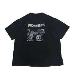 【最終値下げ SALE】MONSTERS ホラー 怪物プリント Tシャツ ブラック ビッグT　B202507