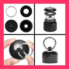 【スタッフおすすめ！】Voyyphixa ジュエリーボックス ミニ 指輪ケース アクセサリー置き 携帯用 リング ネックレス ピアス レディース 持ち便利 可愛い おしゃれ 収納ケース 小物入れ コンパクト プレゼント (ホワイト*ブラック