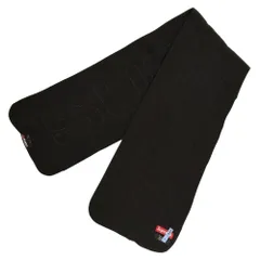 希少　美品　正規品　Supreme ロゴデザインマフラー 黒 イタリア製 希少 美品 正規品 Supreme ロゴデザインマフラー 黒 イタリア製