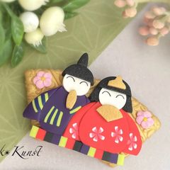 帯留め　ひな祭り