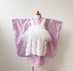 【完成品特別価格】七五三　セパレート　着物　被布　チュール
