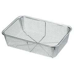 TSステンレス　角型深型ザル　中 31293　(12メッシュ)