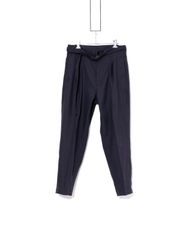 MR.OLIVE　ミスターオリーブ 　RETRO POLYESTER TWILL M-19101BELTED WIDE TAPERED PANTSベルテッドワイドテーパードパンツ