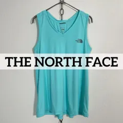 THE NORTH FACE タンクトップ ノースリーブ ジム スポーツウェア ティファニーブルー Lサイズ