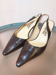【未使用・新品】【公式正規取扱い】JeanPaulGAULTIER(ジャンポールゴルチェ) スリングバックミュール ブラック フォーマル