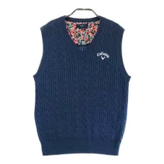 サイズ：M CALLAWAY キャロウェイ  Vネック ニットベスト  ネイビー系 [240101307169] ゴルフウェア メンズ ストスト