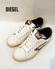 2024年最新】DIESEL ディーゼル レザー ロゴ ローカットスニーカー