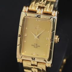 Klaeuse GOLD FILLED 999.9 腕時計 ゴールド スクエア - メルカリ