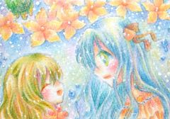 ドローイング原画 (夏の魔法 B)