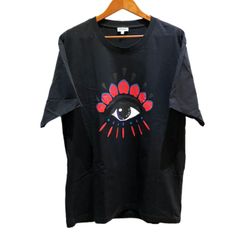 KENZO ケンゾー Eye Icon Tee Black アイ アイコン クルーネック オーバーサイズ Tシャツ ブラック F965TS0384Y7