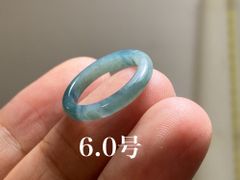 L11-136 ピンキーリング 6.0号 天然グアテマラ産 A貨 本翡翠 くりぬき リング