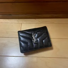 SAINT LAURENT ミニ 三つ折り財布 YSL レザー