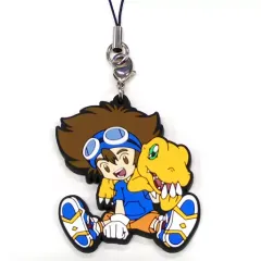 【中古】雑貨 八神太一＆アグモン ラバーストラップ 「一番くじ デジモンアドベンチャー：」 F賞
