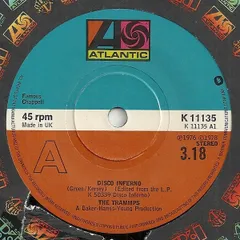 英7” Trammps Disco Inferno / Thats Where The Happy People Go K11135 Atlantic /00080