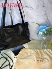【89】LOEWE ロエベ レザーハンドバッグ ブラック 黒