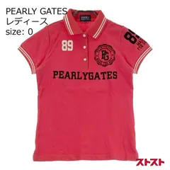 PEARLY GATES パーリーゲイツ 半袖ポロシャツ レッド系 0 [240101151580]#