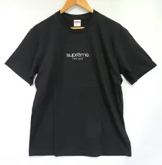 [未使用]Supreme classic logo s/s T L 刺繍 ロゴ Supreme Classic Logo S/S Top グレーM