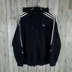 adidas アディダス 3本ライン スウェット スエット フルジップ パーカー メンズ L サイズ