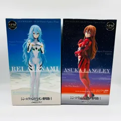 SPM シン・エヴァンゲリオン 劇場版 スーパープレミアムフィギュア 綾波レイ ロングヘア アスカ・ラングレー 渚にて 2体 セット フィギュア / EVANGELION プライズ