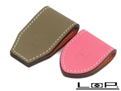 【5％クーポン配布中 8/11まで】■美品■　エルメス マネークリップ アットH マグネット 2個 セット エトゥープ ローズアザレ 【18039】のサムネイル