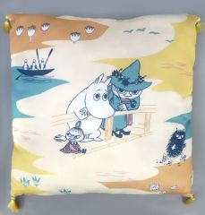 [중고] 쿠션·본체 집합 술이 달린 서늘한 쿠션 [이치 반 쿠지 무민 Evening Breeze~ 무민들과 보내는 여름 끝~] B상