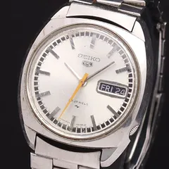 SEIKO 【可動品】SEIKO5 セイコーファイブ 23石 腕時計 自動巻き 文字盤色:黒 5126‐7000 ベルトジャンク