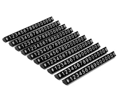 【早発送】1組 に 0 が 6個で 100万単位まで表示可能！ プライス キューブ カード クション プレート ボード ブロック タグ 値札 立て スタンド 価格表示 おしゃれ 10本 セット Lサイズ 白文字