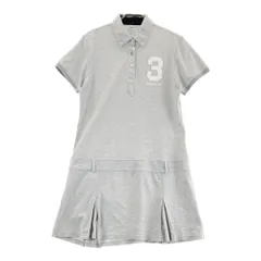 サイズ：OT ADIDAS GOLF アディダスゴルフ  インナー付 半袖ポロ ワンピース  グレー系 [240101482909] ゴルフウェア レディース ストスト