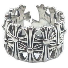 シルバーアクセサリー デザインリング カレッジリング シルバー925 43A