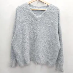 ◇ SENSE OF PLACE 長袖 ニット セーター サイズFree ブルー系 レディース E  【1406180088767】