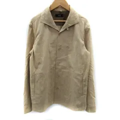 23区 オンワード樫山 HOMME ジャケット ミドル丈 フェイクスエード 46 S ベージュ /SM17のサムネイル